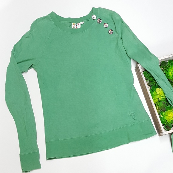 Roxy Tops - Roxy green sweater -O2